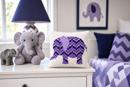 Purple Bargello Elephant