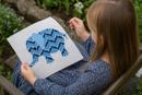 Blue Bargello Elephant