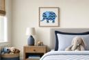 Blue Bargello Elephant