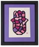 Hamsa Stained Glass Pinks