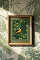 Yellow Bird On Branch