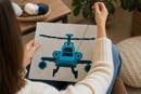 Blue Toy Helicopter