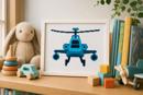 Blue Toy Helicopter