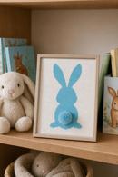 Beginner Bunny Rabbit Blue Pom Pom Tail