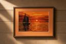 Sunset Sailboat Silhouette