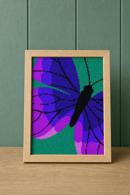 Purple Butterfly Art