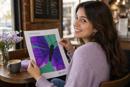 Purple Butterfly Art