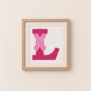 Letter L Hope Ribbon