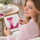 Letter L Hope Ribbon