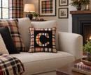 Letter C Camel Tartan