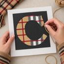 Letter C Camel Tartan