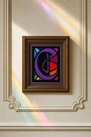 Letter C Stained Glass
