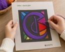Letter C Stained Glass