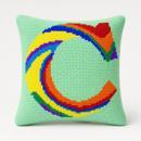 Letter C Tie Dye Rainbow