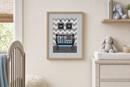 Grey Chevron Baby Boy Crib