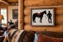 Ready To Ride Cowboy Horse