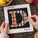 Letter D Camel Tartan