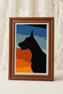Sunset Doberman Silhouette