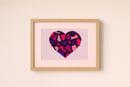 Heart Stained Glass Pinks
