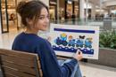 Kids Heart Train Blue