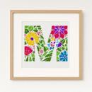 Letter M Flower Shape