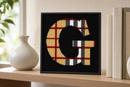 Letter G Camel Tartan