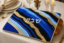 Challah Cover Shabbos Geode Blues