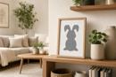 Beginner Bunny Rabbit Grey Pom Pom Tail