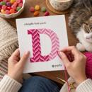 Letter D Bargello Fruit Punch