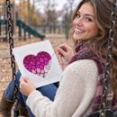 Heart Ombre Stained Glass