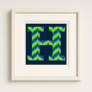 Letter H Bargello Limes
