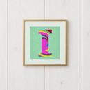 Letter I Tie Dye
