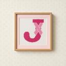 Letter J Hope Ribbon