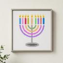 Colorful Menorah