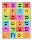 Simple Aleph Bet Chart Large