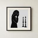 Woman Praying Silhouette