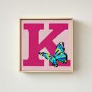 Letter K Butterfly