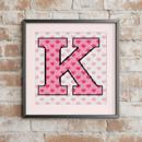 Letter K Hearts