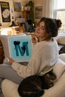 Letter M Black Cats