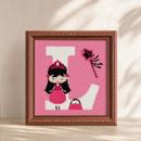 Letter L Princess Pink