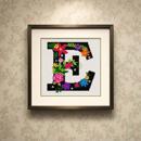 Letter E Primary Floral