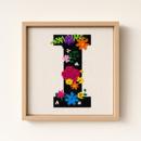 Letter I Primary Floral