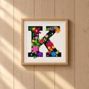 Letter K Primary Floral
