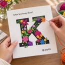Letter K Primary Floral