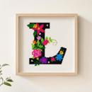 Letter L Primary Floral