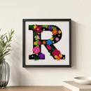Letter R Primary Floral
