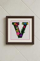 Letter V Primary Floral