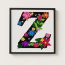 Letter Z Primary Floral