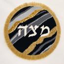Matzah Cover Geode Black Golds