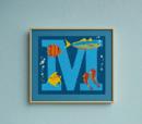 Letter M Under The Sea